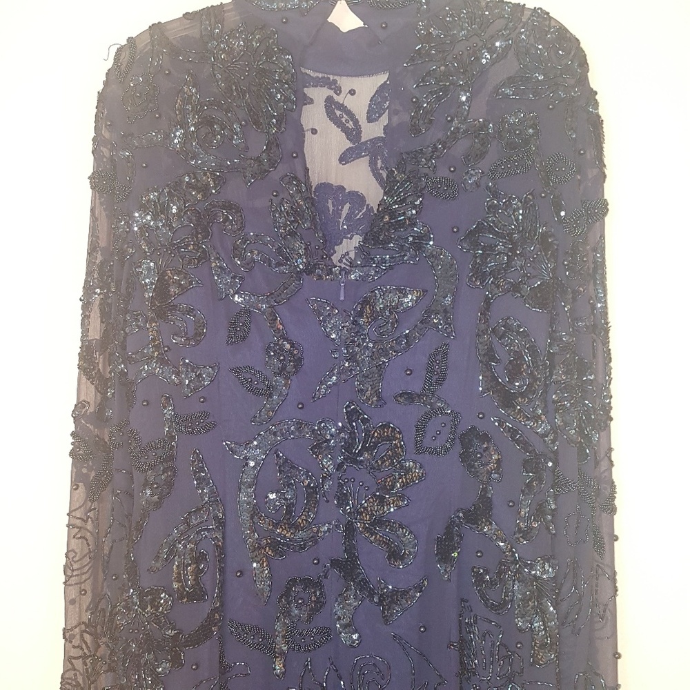 Oleg Cassini evening dress, size 10 - Picture 7 of 8